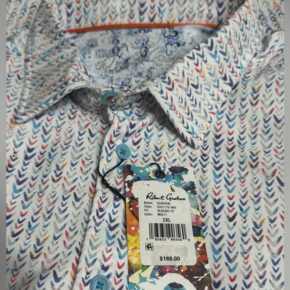 NWT Robert Graham Slauson Shirt Casual Button Down Shirts